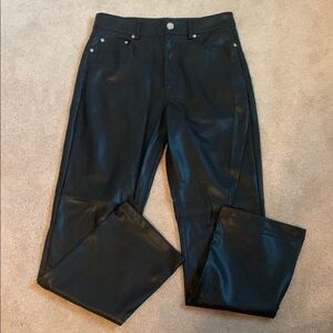 Zara Black Leather Pants